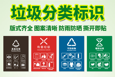 垃圾分類(lèi)標(biāo)識(shí)貼紙